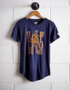 Tailgate Women's West Virginia Gold & Blue T-shirt