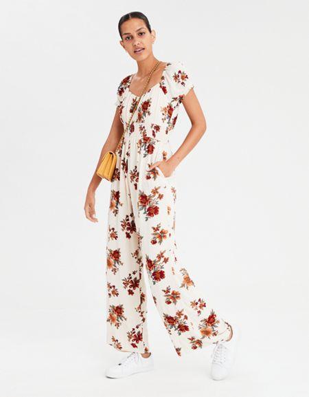 American Eagle Outfitters Ae Gathered Front Jumpsuit