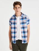 American Eagle Outfitters Ae Classic Short Sleeve Oxford Shirt
