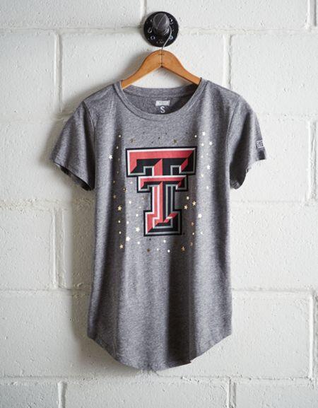 Tailgate Women's Texas Tech Foil Star T-shirt