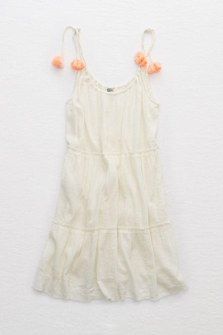 Aerie Tiered Tassel Dress