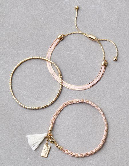 American Eagle Outfitters Ae Blush Arm Party Bracelets