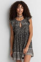 American Eagle Outfitters Ae Tiered Lace Overlay Dress