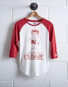 Tailgate Women's Nebraska Cornhuskers Baseball Shirt