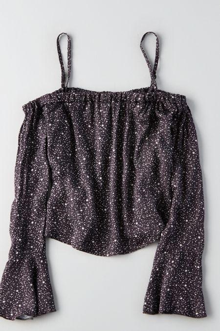 American Eagle Outfitters Don't Ask Why Bell Sleeve Top