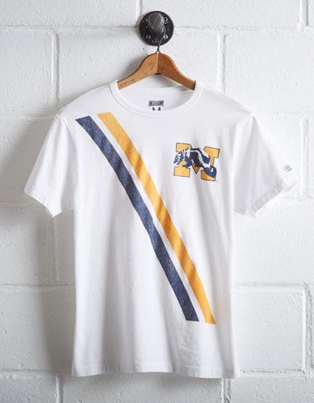 Tailgate Men's Michigan Wolverines Stripe T-shirt