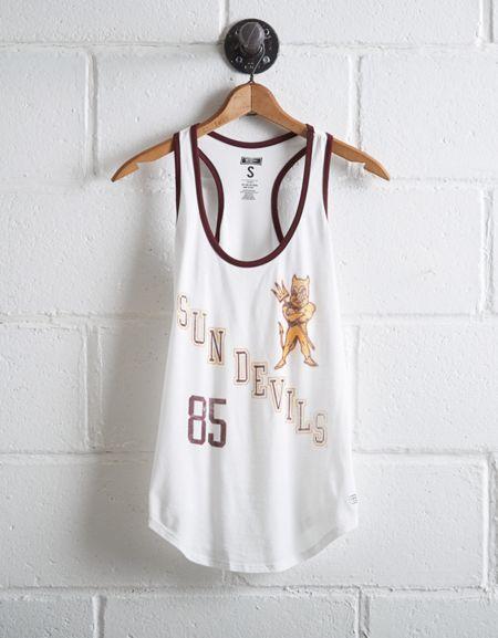Tailgate Women's Arizona State Ringer Tank