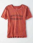 American Eagle Outfitters Ae Oversized Washed Graphic Tee