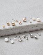 American Eagle Outfitters Ae Crystal & Pearl Studs Earrings 18-pack
