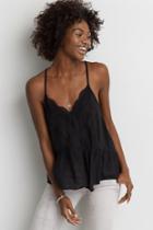 American Eagle Outfitters Ae Ruched Swing Tank