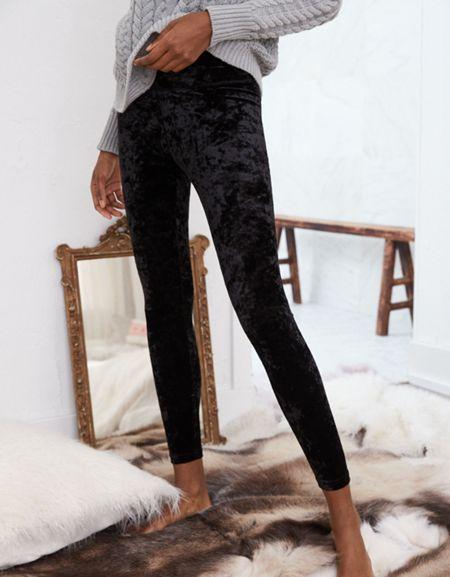 Aerie Chill High Waisted Velvet Legging