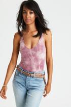 American Eagle Outfitters Ae Soft & Sexy Cage-back Bodysuit