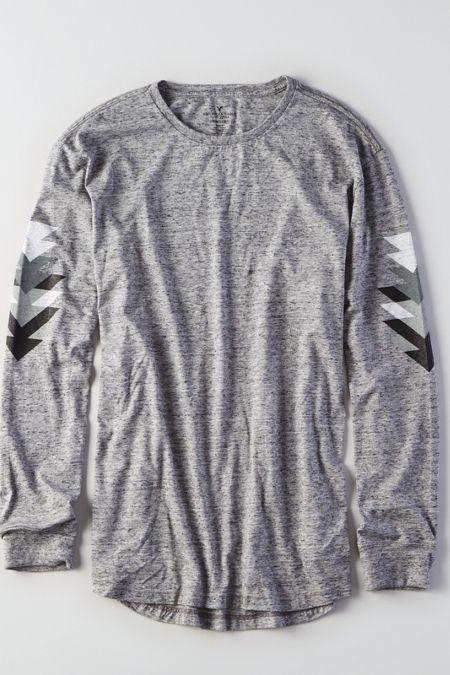 American Eagle Outfitters Ae Longline Graphic T-shirt