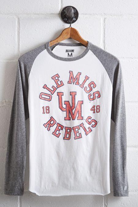 Tailgate Men's Ole Miss Rebels Baseball Shirt