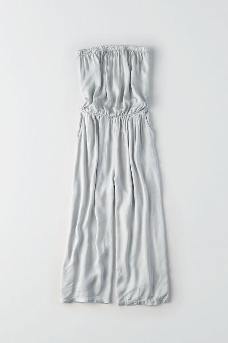 American Eagle Outfitters Don't Ask Why Strapless Silky Jumpsuit