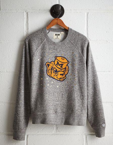 Tailgate Women's Michigan Boyfriend Sweatshirt