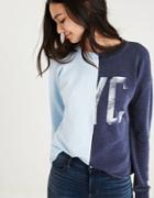 American Eagle Outfitters Ae Nyc Split Graphic Sweatshirt