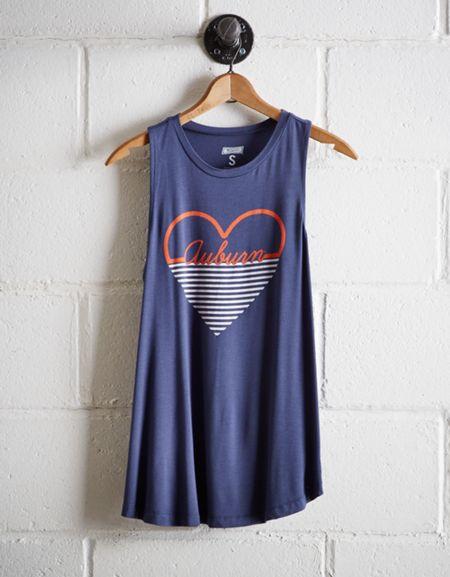 Tailgate Women's Auburn Heart Tank