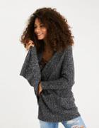 American Eagle Outfitters Ae Waffle Knit Boyfriend Cardigan