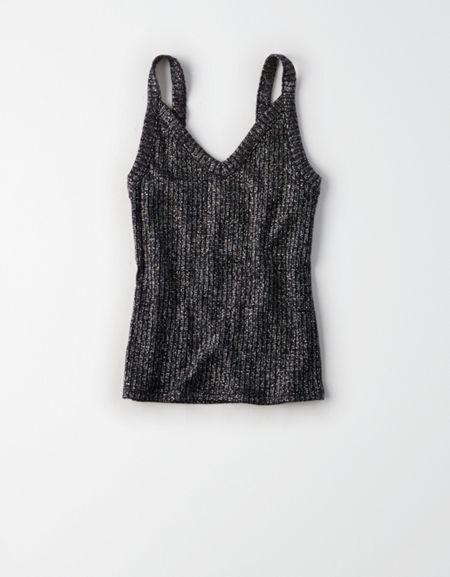 American Eagle Outfitters Ae Soft & Sexy Plush Shine Cami