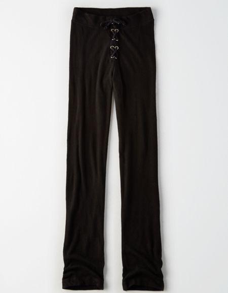 American Eagle Outfitters Don't Ask Why Lace-up Plush Pant