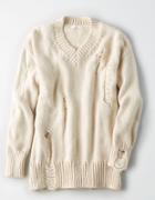 American Eagle Outfitters Don't Ask Why Destroyed Sweater