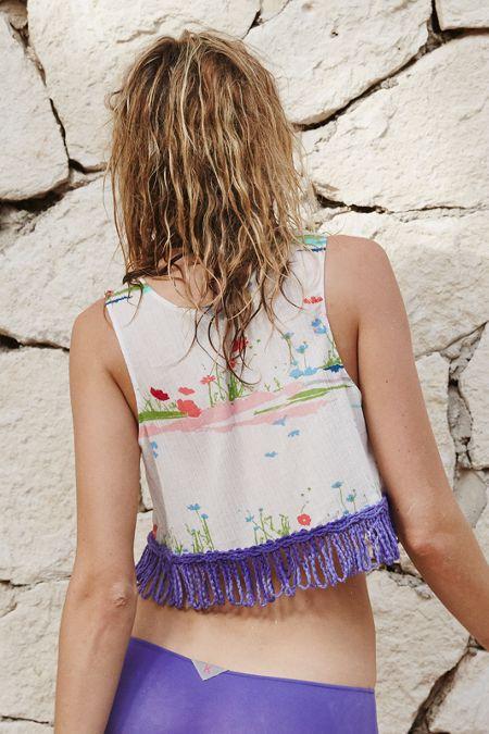 Aerie K Ti Per Te Chiffon Tank