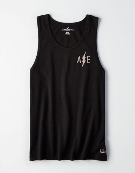 American Eagle Outfitters Ae Flex Graphic Tank Top