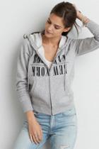 American Eagle Outfitters Ae Zip-up Fleece Hoodie