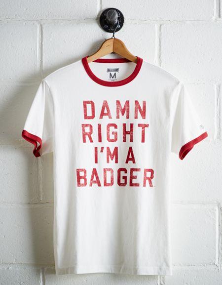 Tailgate Men's Wisconsin Ringer T-shirt