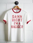 Tailgate Men's Wisconsin Ringer T-shirt