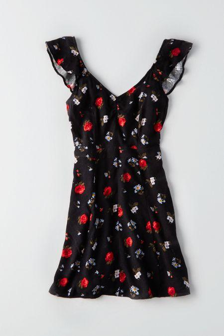 American Eagle Outfitters Ae Smocked Open-back Romper
