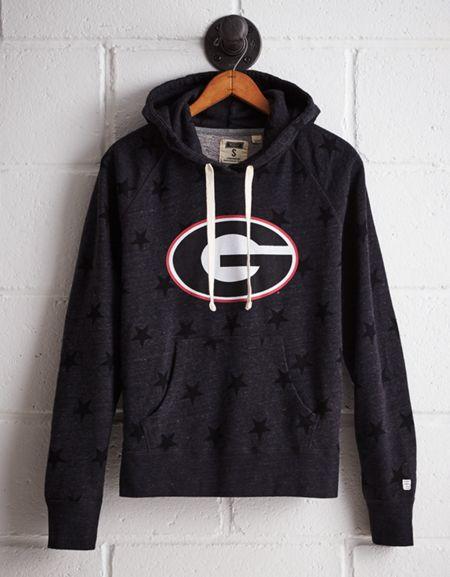 Tailgate Women's Georgia Terry Fleece Star Hoodie