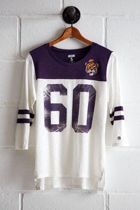 Tailgate Women's Lsu 3/4 Sleeve Jersey