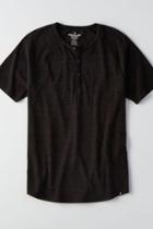 American Eagle Outfitters Ae Flex Short Sleeve Henley