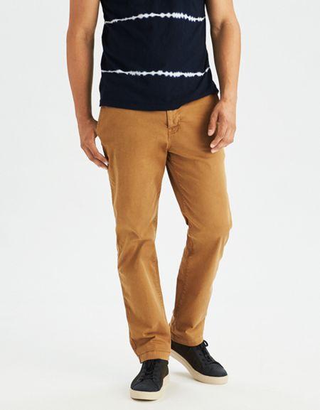 American Eagle Outfitters Ae Extreme Flex Original Straight Khaki Pant