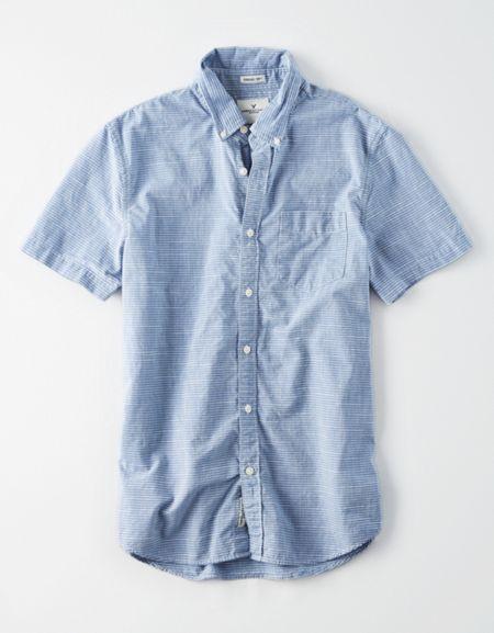 American Eagle Outfitters Ae Striped Button-down Shirt