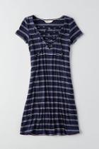 American Eagle Outfitters Ae Lace-up T-shirt Dress
