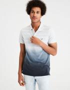American Eagle Outfitters Ae Flex Jersey Dip-dye Polo