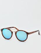 American Eagle Outfitters Tort Round Top Bar Sunglasses