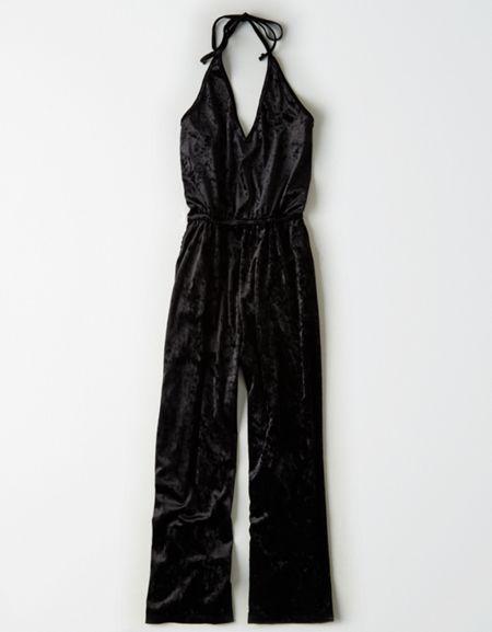 American Eagle Outfitters Don't Ask Why Velvet Romper