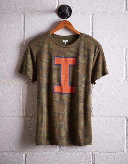 Tailgate Women's Illinois Camo Boyfriend Tee