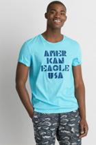 American Eagle Outfitters Ae Crew Stencil Graphic Tee