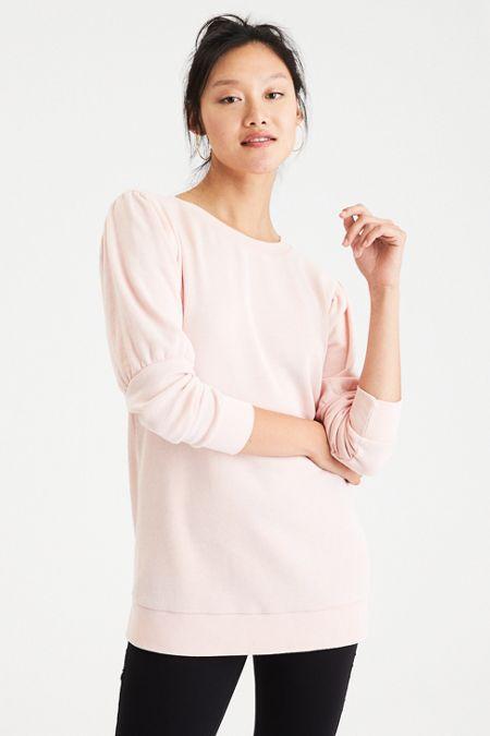 American Eagle Outfitters Ae Exaggerated Sleeve Sweatshirt