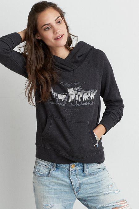 American Eagle Outfitters Ae Pullover Fleece Hoodie