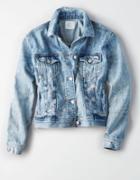 American Eagle Outfitters Ae Painted Classic Denim Jacket