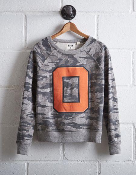 Tailgate Women's Oklahoma State Camo Sweatshirt