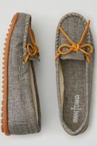American Eagle Outfitters Minnetonka Canvas Boat Moccasin