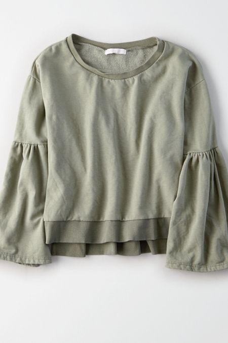 American Eagle Outfitters Don't Ask Why Puff Sleeve Top