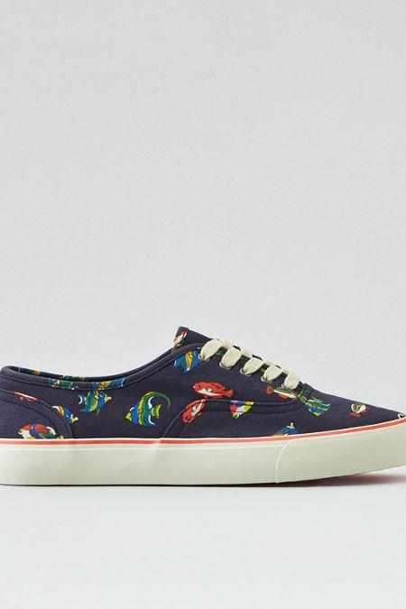 American Eagle Outfitters Ae Fish Print Canvas Sneaker